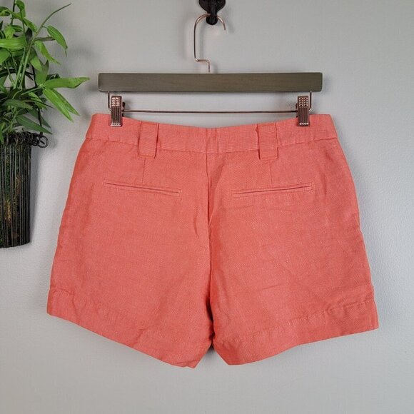 Anthropologie 6 Linen Blend Patch Pocket Midi Shorts Daughters of the Liberation - Picture 8 of 11